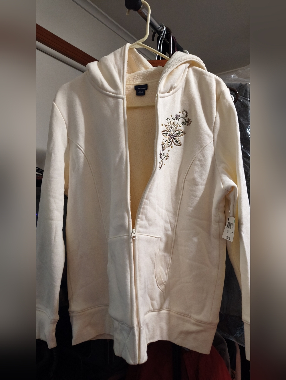 (NOS KMART) Basic Editions faux Sherpa lined jacket